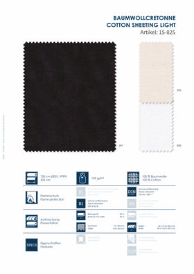 Baumwollcretonne | 100% Baumwolle |  Flammenhemmend