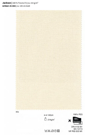 Jackson, 100 % Trevira CS *30m Rolle
